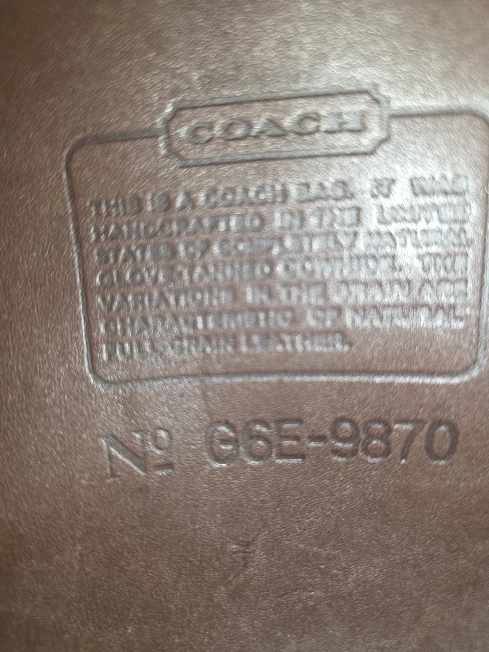 Coach Vintage Bag
